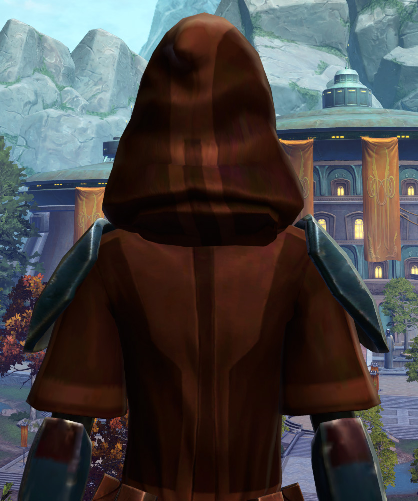 Hypercloth Aegis Armor Set detailed back view from Star Wars: The Old Republic.