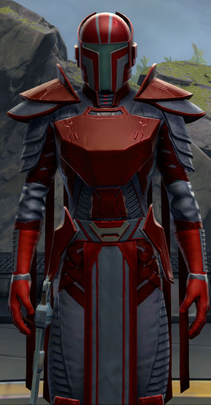 SWTOR Ancient Warrior's Medium Red and Light Blue Dye Module