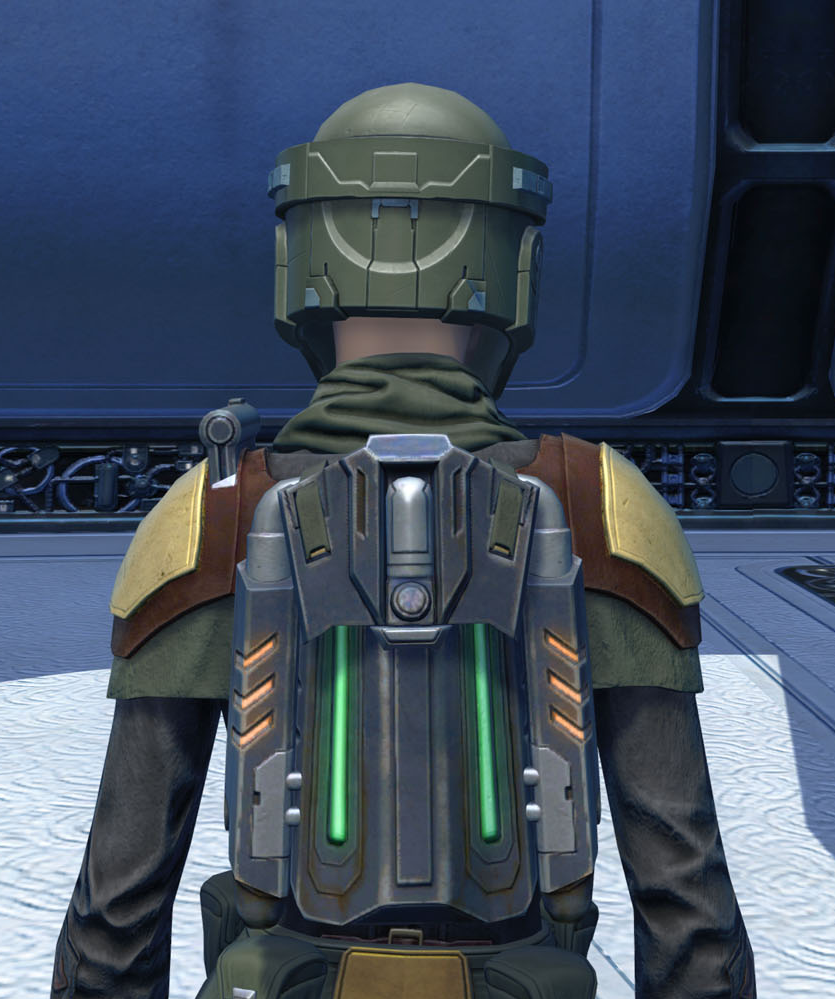 Emergency Power Armor Set detailed back view from Star Wars: The Old Republic.