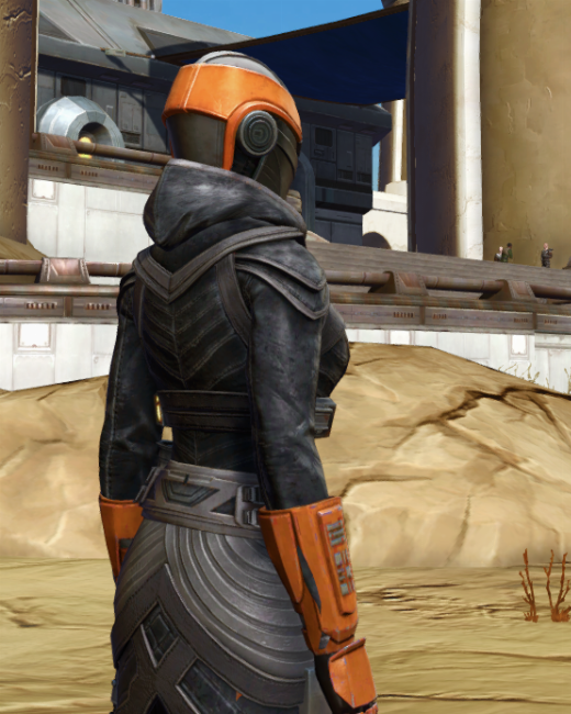 Imperial Reaper (Hood Down) Armor Set Back from Star Wars: The Old Republic.