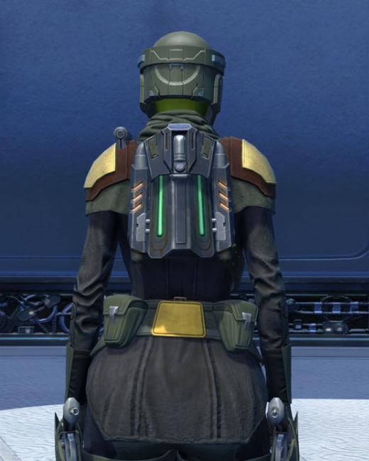 Ballistic Concentration Armor Set Back from Star Wars: The Old Republic.