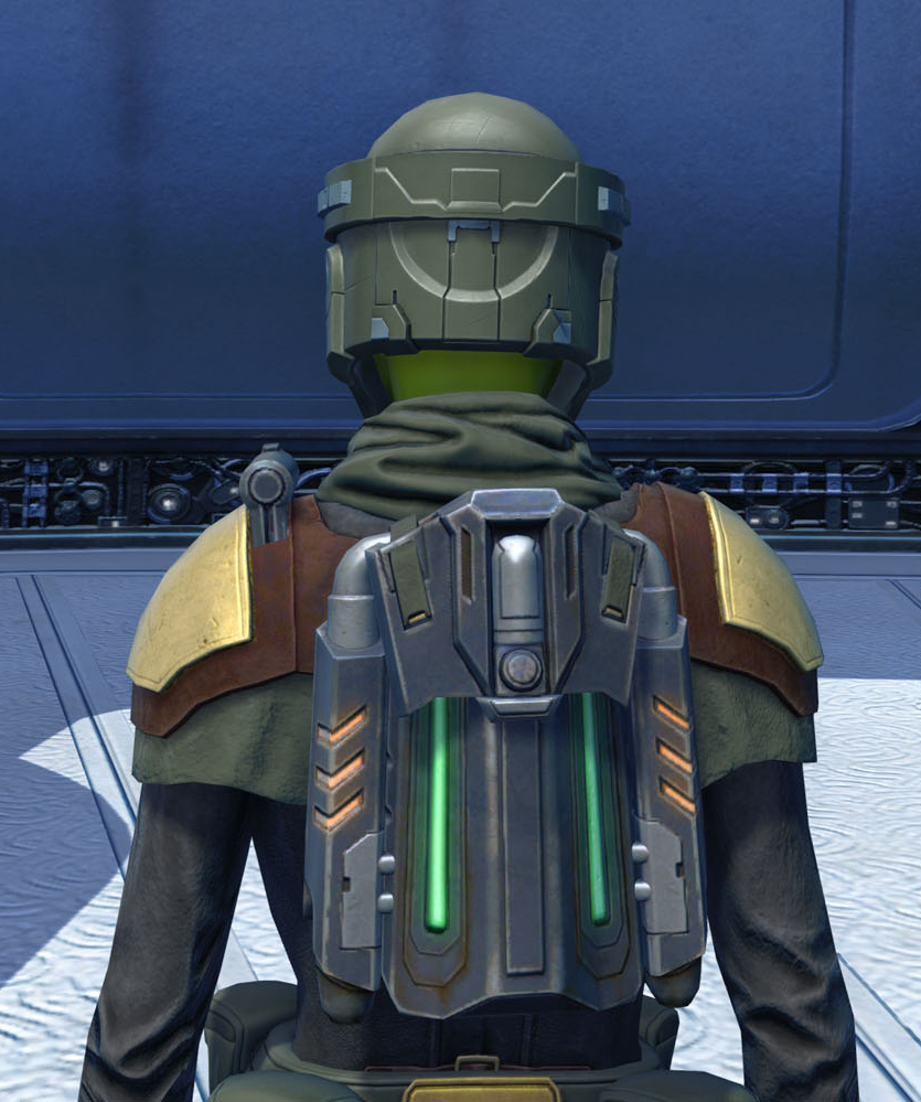 Superiority Armor Set detailed back view from Star Wars: The Old Republic.