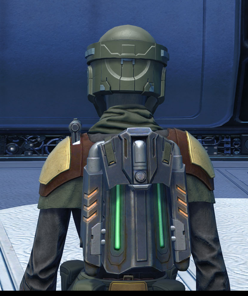 Comet Champion Armor Set detailed back view from Star Wars: The Old Republic.