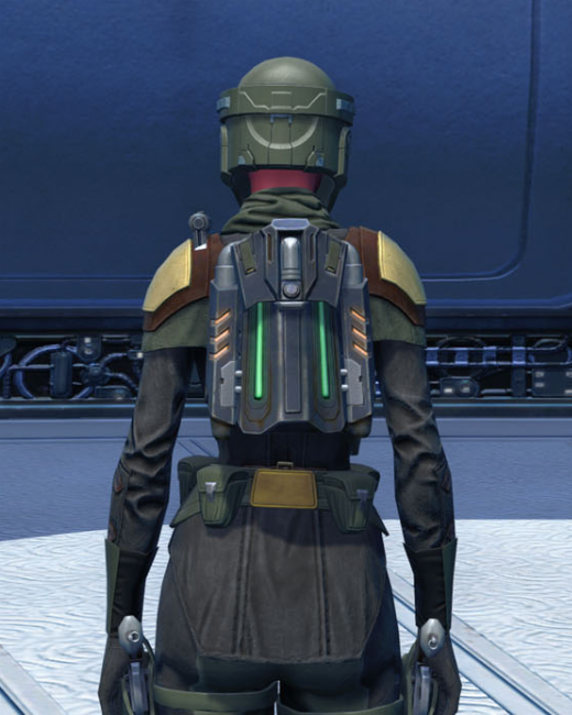 The Unyielding Protector Armor Set Back from Star Wars: The Old Republic.