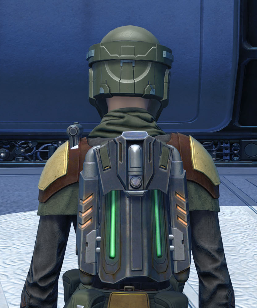 Restorative Drive Armor Set detailed back view from Star Wars: The Old Republic.
