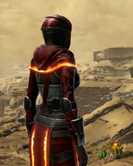 Victorious Infiltrator Armor Set Back from Star Wars: The Old Republic.
