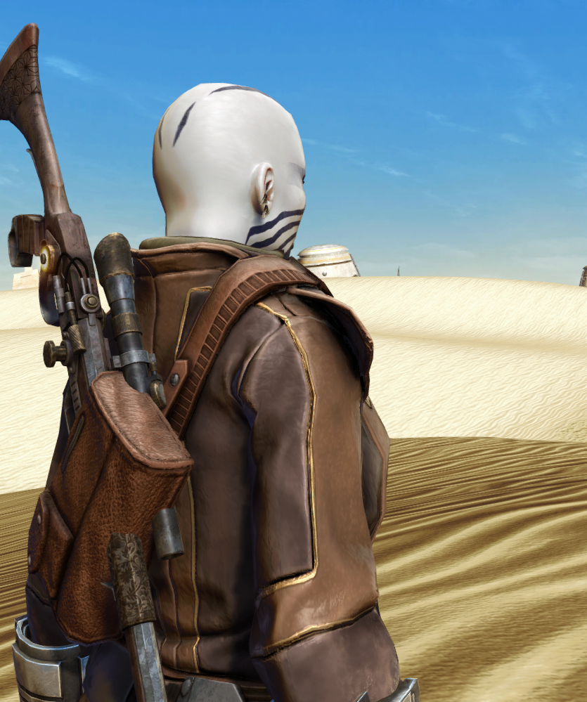 Rogue Agent Armor Set detailed back view from Star Wars: The Old Republic. - DETAILS Rogue Agent Armor Set detailed back view from Star Wars: The Old Republic.