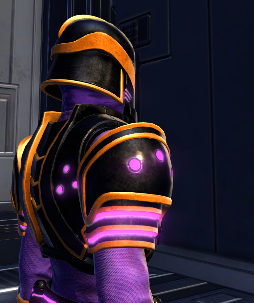 Honorable Combatant Armor Set detailed back view from Star Wars: The Old Republic. - DETAILS Honorable Combatant Armor Set detailed back view from Star Wars: The Old Republic.
