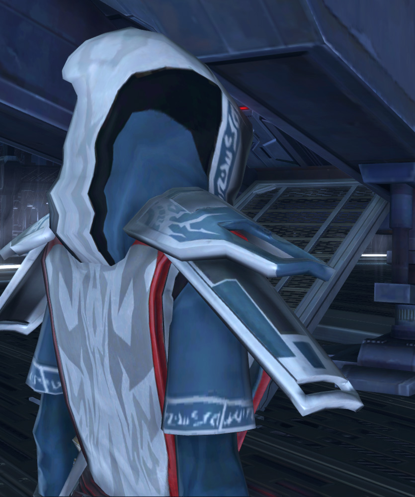 Alderaanian Inquisitor Armor Set detailed back view from Star Wars: The Old Republic.