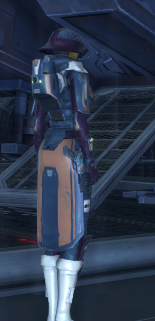Balmorran Bounty Hunter Armor Set player-view from Star Wars: The Old Republic.