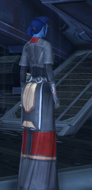 Balmorran Inquisitor Armor Set player-view from Star Wars: The Old Republic.