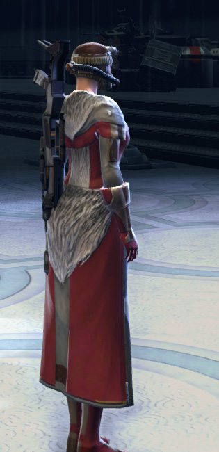 Balmorran Smuggler Armor Set player-view from Star Wars: The Old Republic.