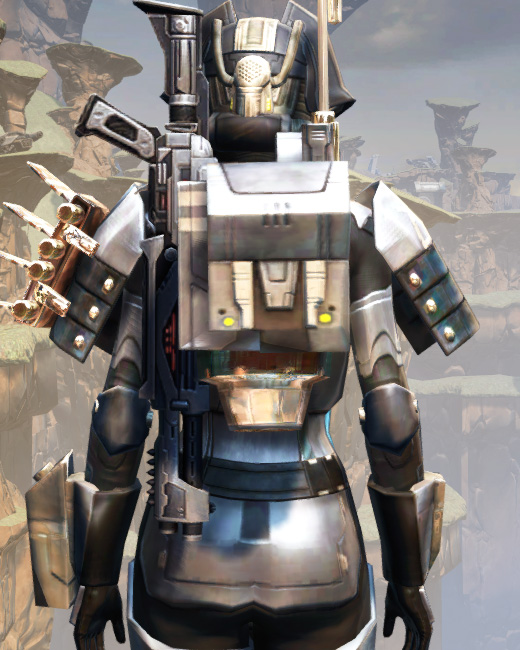 Battlemaster Eliminator Armor Set Back from Star Wars: The Old Republic.