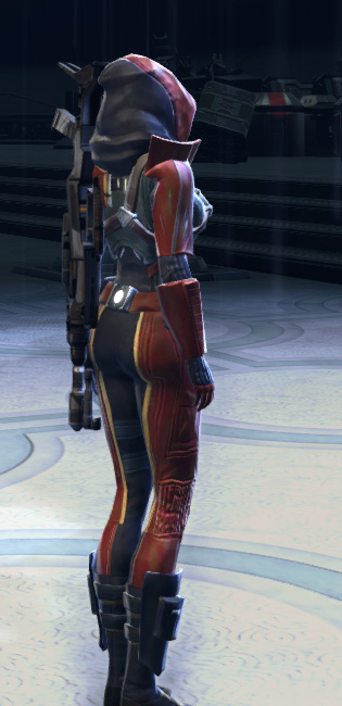 Belsavis Agent Armor Set player-view from Star Wars: The Old Republic.