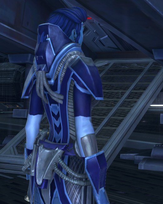 Belsavis Inquisitor Armor Set Back from Star Wars: The Old Republic.