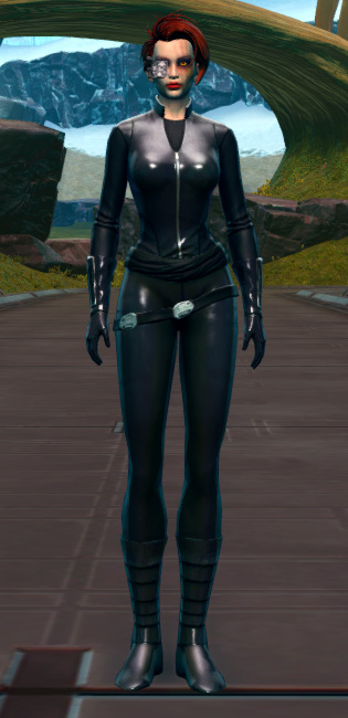 Black Efficiency Scanner Armor Set Outfit from Star Wars: The Old Republic.