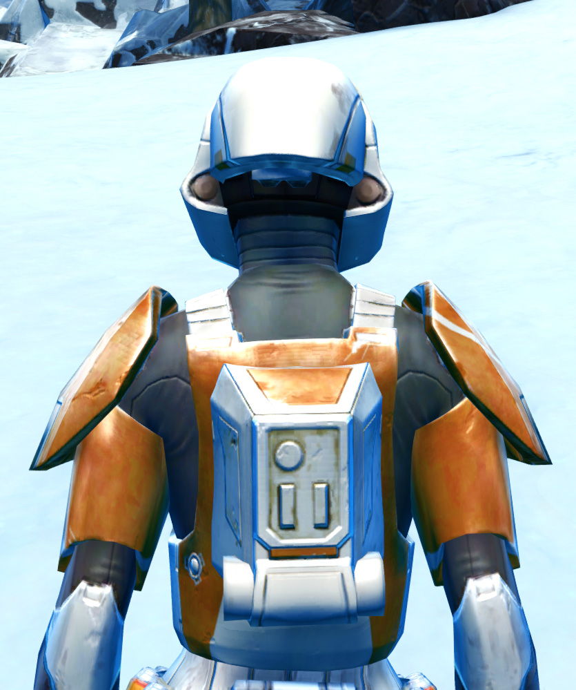 Chanlon Onslaught Armor Set detailed back view from Star Wars: The Old Republic.