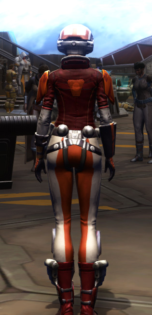 The Slow Road Armor Set player-view from Star Wars: The Old Republic.