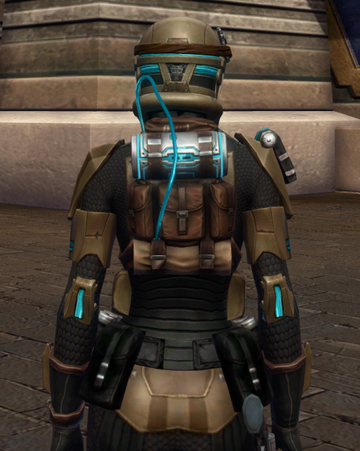 Concentrated Fire Armor Set Back from Star Wars: The Old Republic.