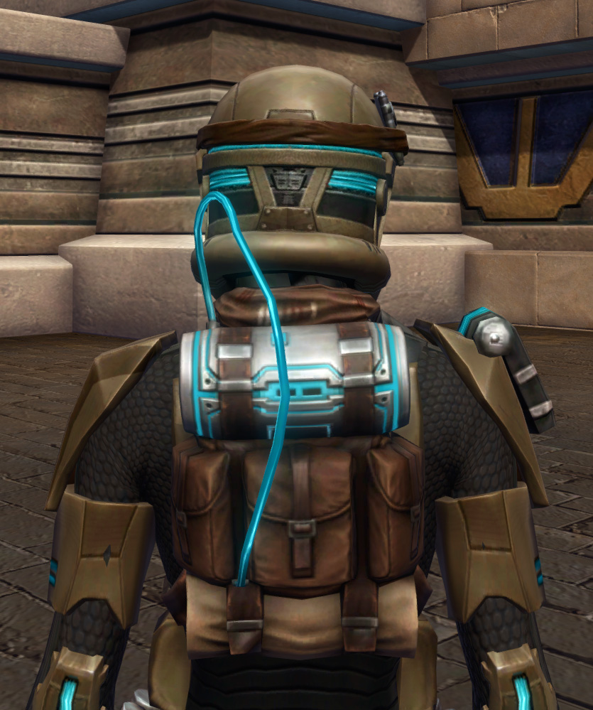 Concentrated Fire Armor Set detailed back view from Star Wars: The Old Republic.