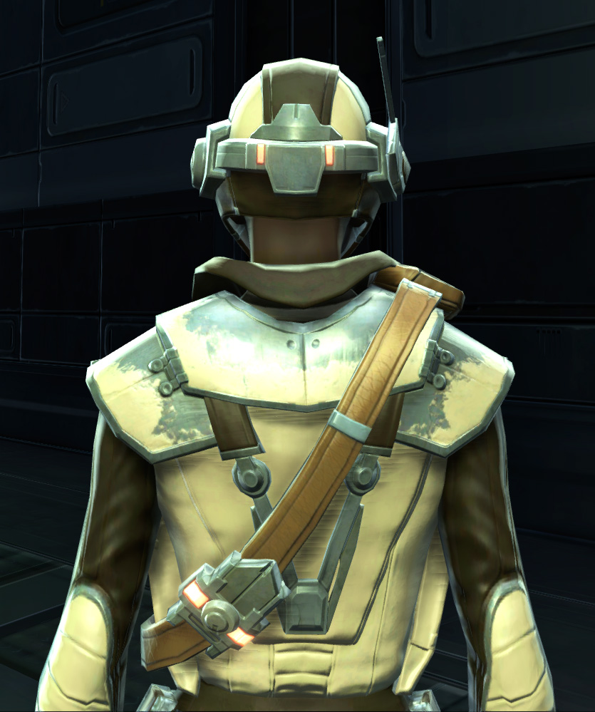 Contraband Runner Armor Set detailed back view from Star Wars: The Old Republic.