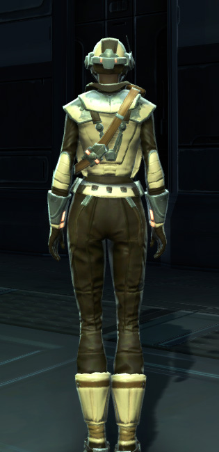 Contraband Runner Armor Set player-view from Star Wars: The Old Republic.