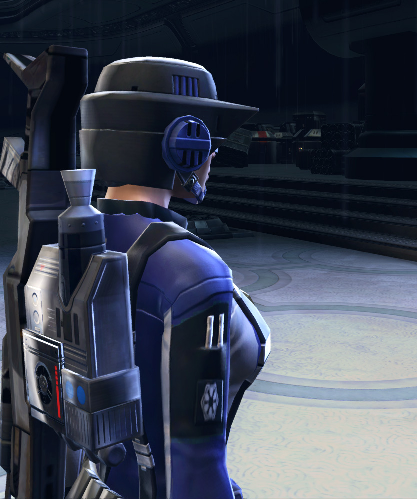 Corellian Agent Armor Set detailed back view from Star Wars: The Old Republic.