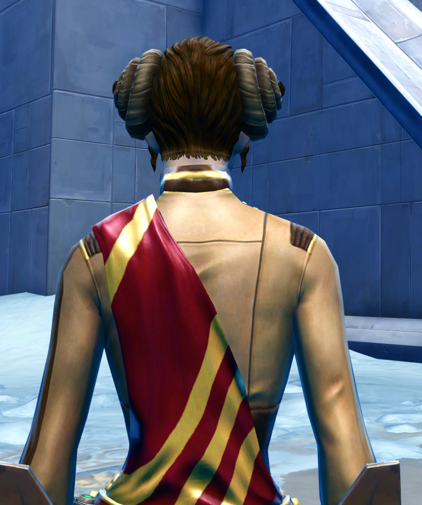 Corellian Councillor Armor Set detailed back view from Star Wars: The Old Republic.