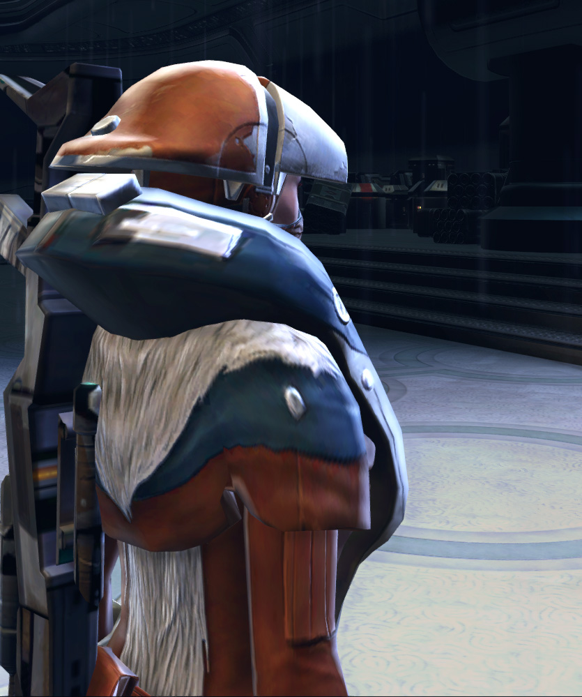 Corellian Smuggler Armor Set detailed back view from Star Wars: The Old Republic.