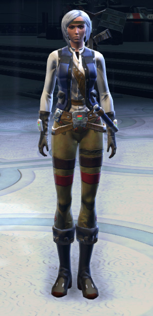 Coruscanti Smuggler Armor Set Outfit from Star Wars: The Old Republic.