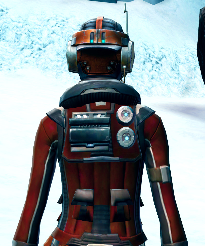 Cunning Vigilante Armor Set detailed back view from Star Wars: The Old Republic.