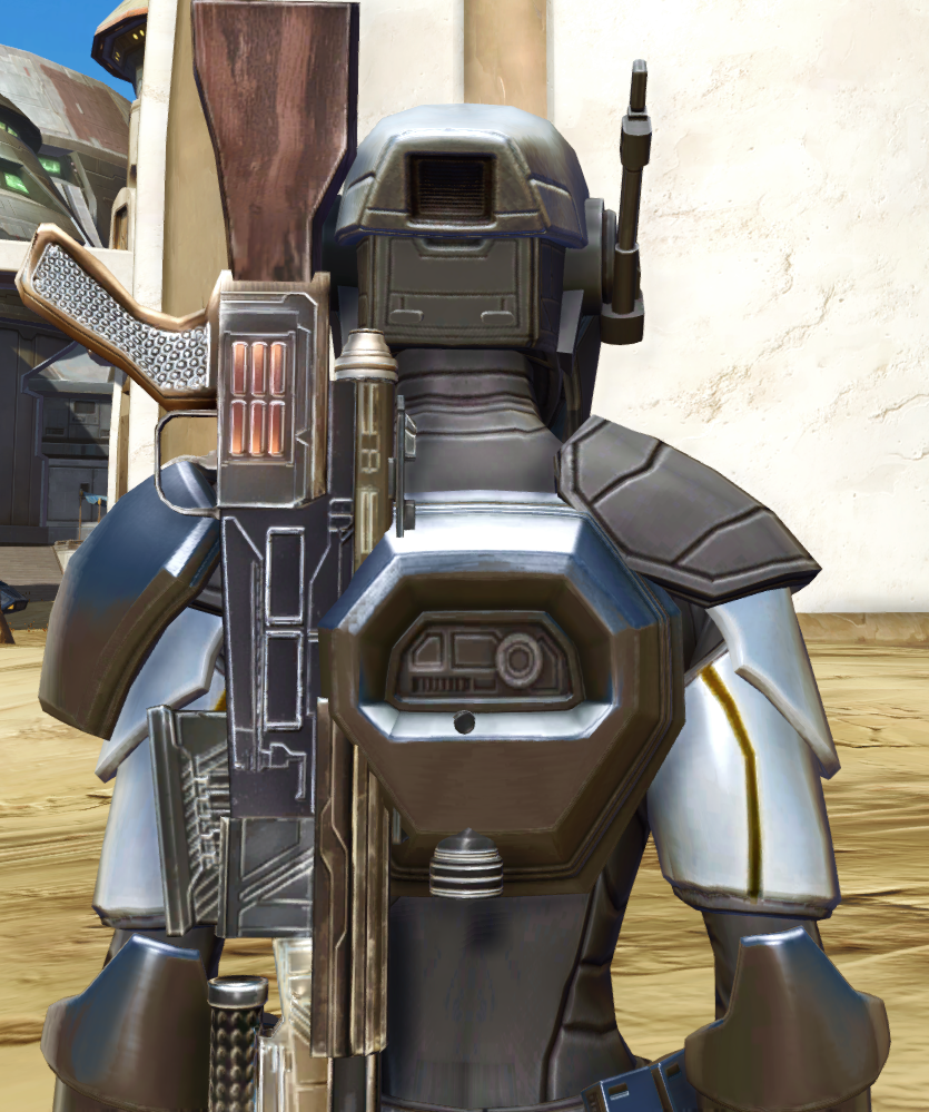 Cyber Agent Armor Set detailed back view from Star Wars: The Old Republic.