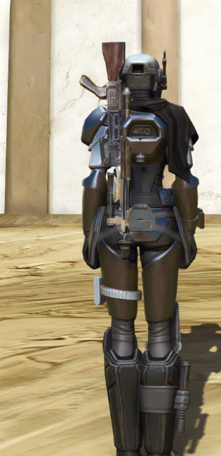 Cyber Agent Cloaked Armor Set player-view from Star Wars: The Old Republic.