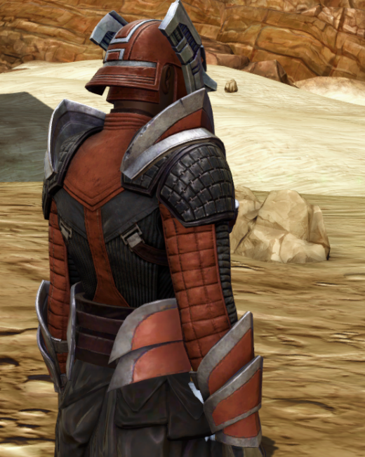 Dark Interrogator Armor Set Back from Star Wars: The Old Republic.