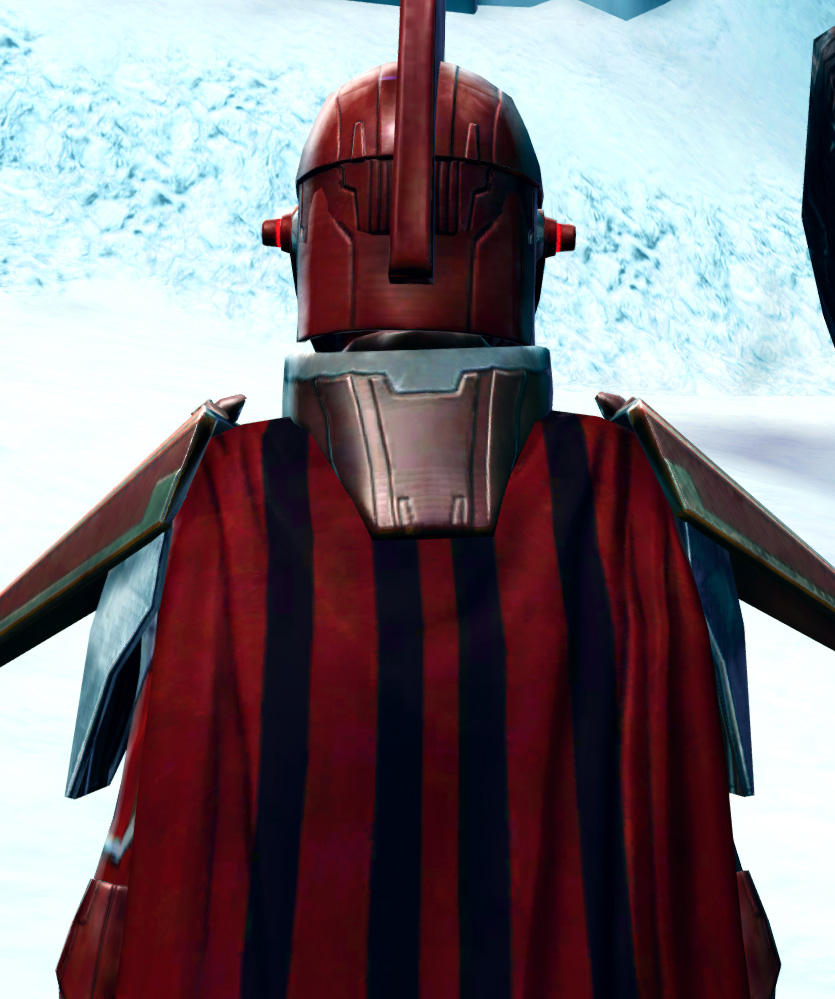 Dark Praetorian Armor Set detailed back view from Star Wars: The Old Republic.