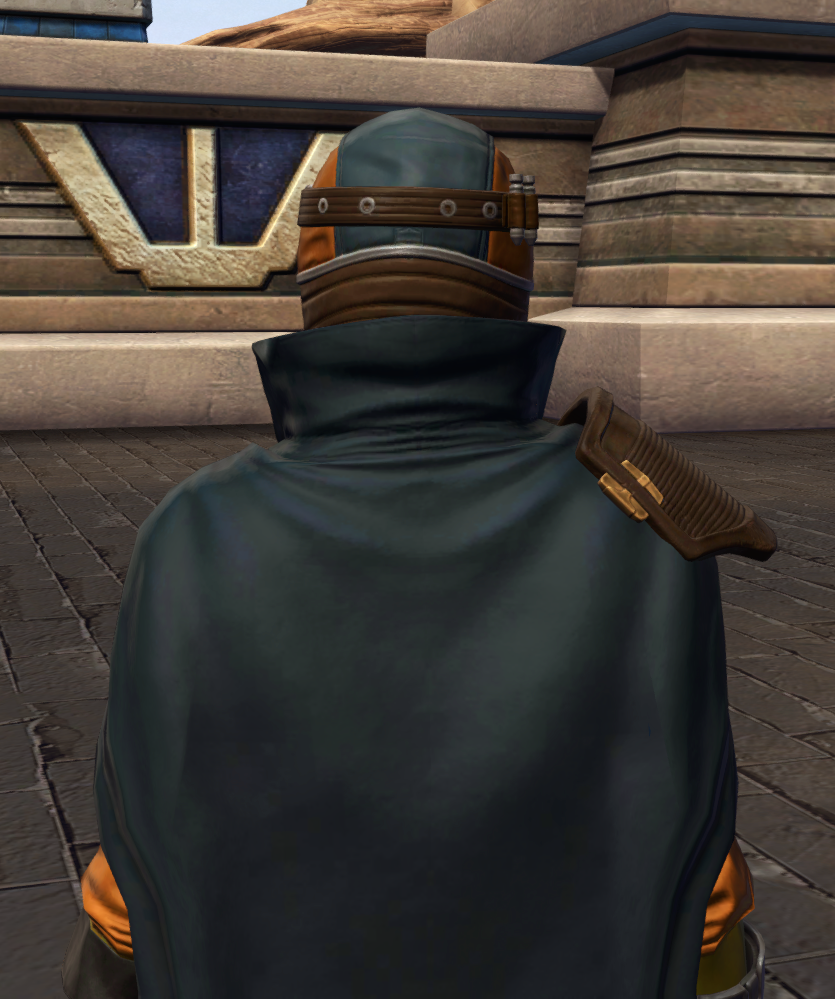 Dashing Rogue Armor Set detailed back view from Star Wars: The Old Republic.