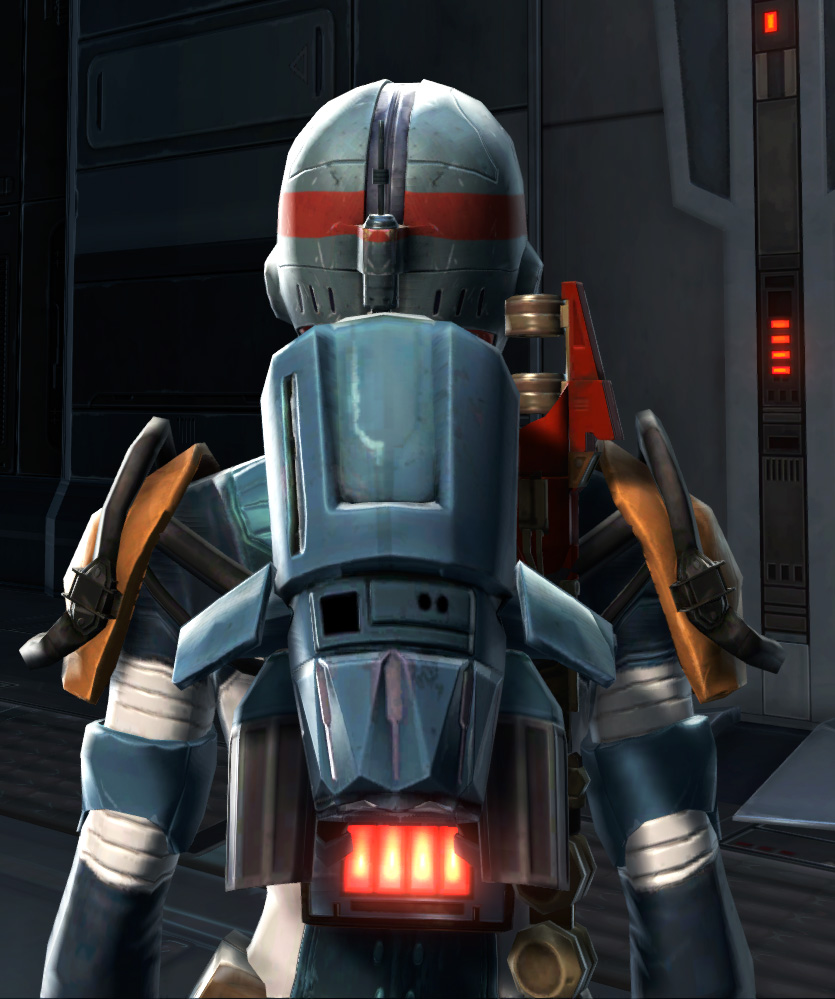 Defiant Asylum MK-26 (Armormech) (Imperial) Armor Set detailed back view from Star Wars: The Old Republic.