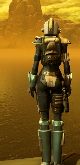 Diatium Onslaught Armor Set player-view from Star Wars: The Old Republic.