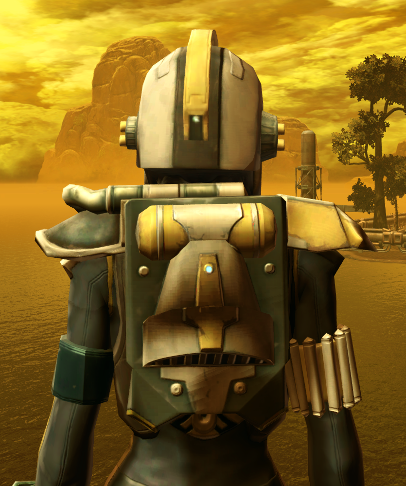Diatium Onslaught Armor Set detailed back view from Star Wars: The Old Republic.