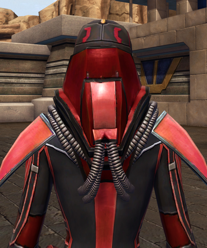 Dire Retaliation Armor Set detailed back view from Star Wars: The Old Republic.