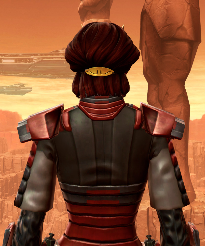 Dramassian Aegis Armor Set detailed back view from Star Wars: The Old Republic.