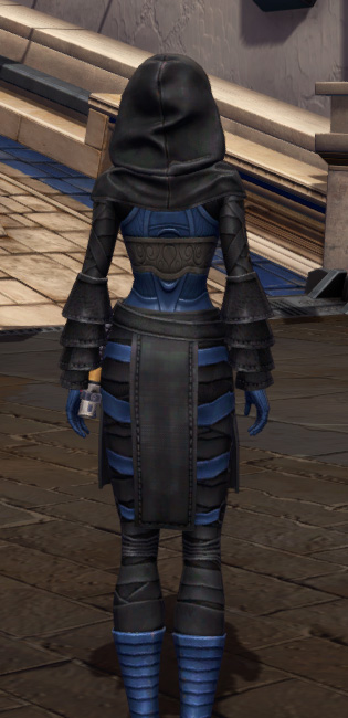Empowered Restorer Armor Set player-view from Star Wars: The Old Republic.