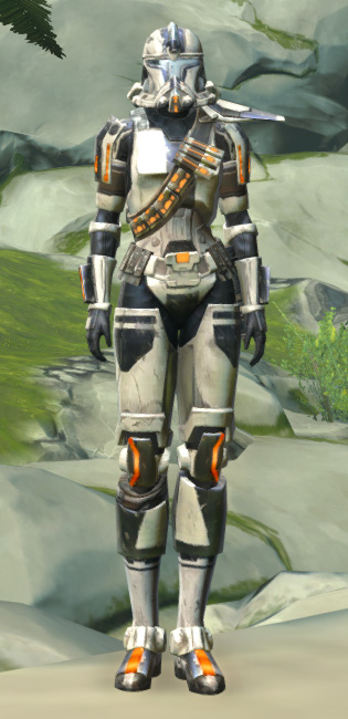 Energized Infantry Armor Set Outfit from Star Wars: The Old Republic.