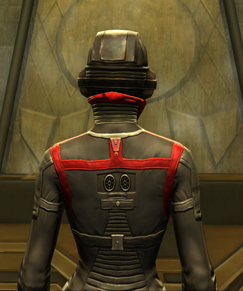 Eternal Conqueror Targeter Armor Set detailed back view from Star Wars: The Old Republic.