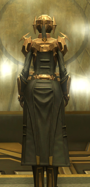 Dying Precision Armor Set player-view from Star Wars: The Old Republic.