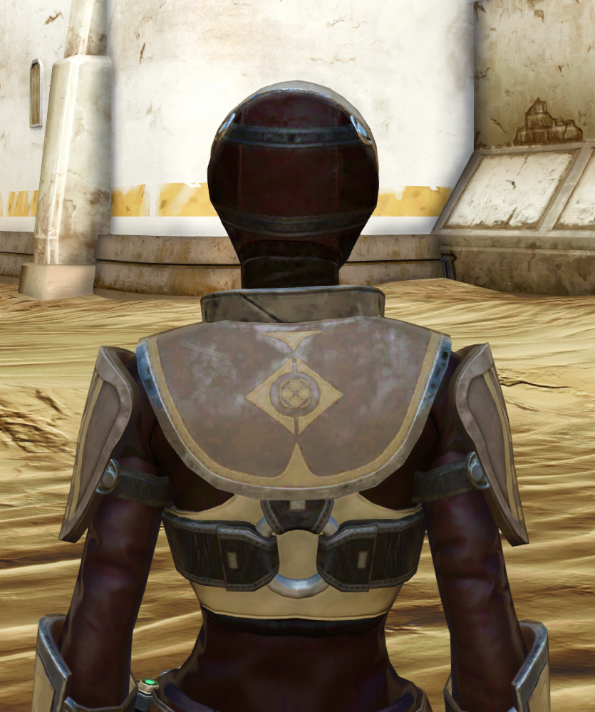 Exiled Padawan Armor Set detailed back view from Star Wars: The Old Republic.