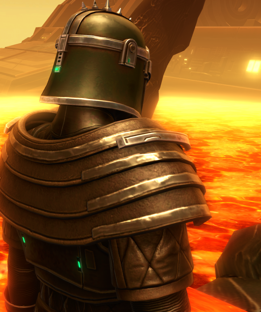 Forgemaster Armor Set detailed back view from Star Wars: The Old Republic.
