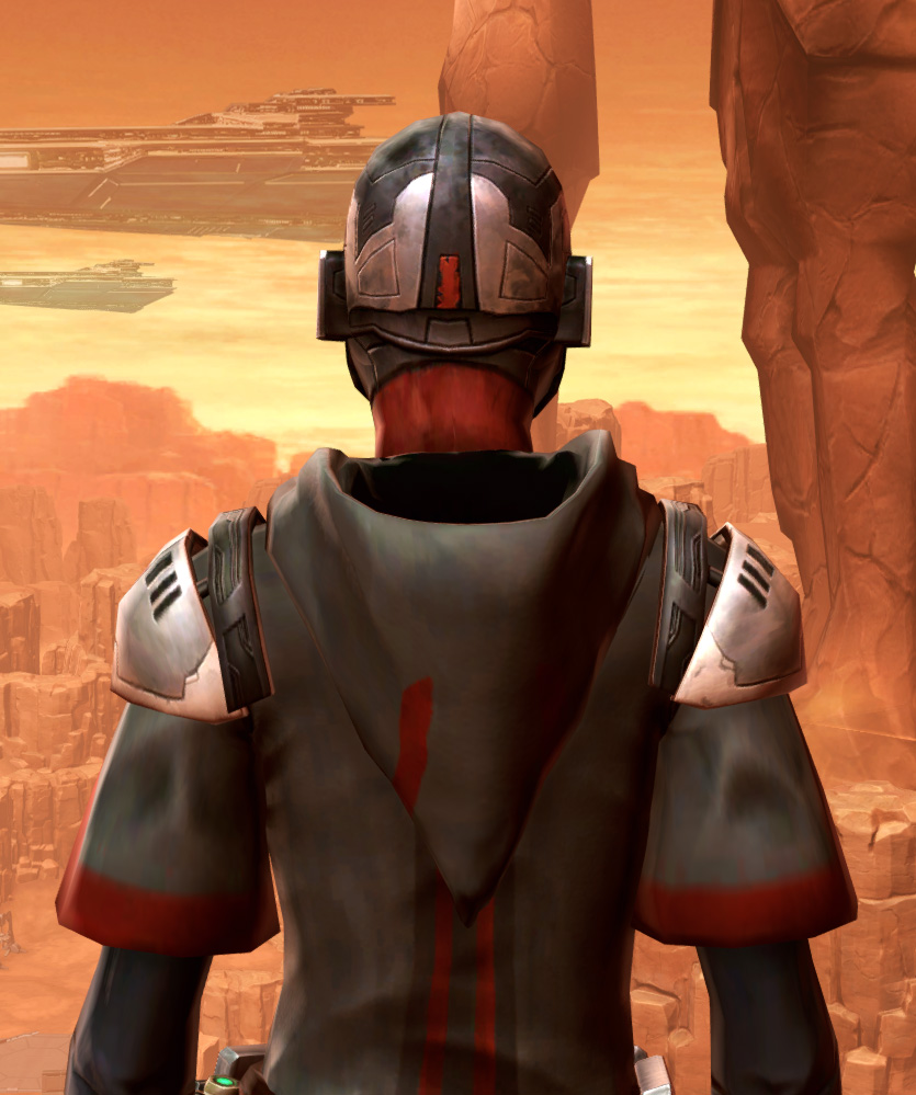 Fortified Electrum Armor Set detailed back view from Star Wars: The Old Republic.