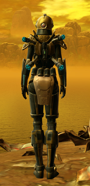 Frasium Asylum Armor Set player-view from Star Wars: The Old Republic.