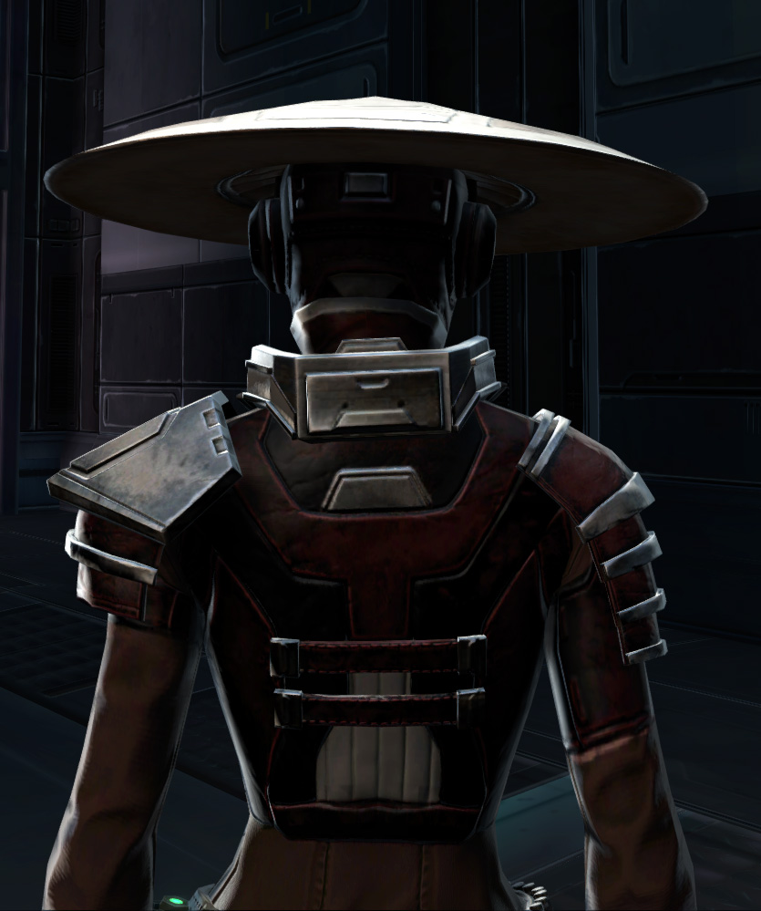 Freelance Hunter Armor Set detailed back view from Star Wars: The Old Republic.